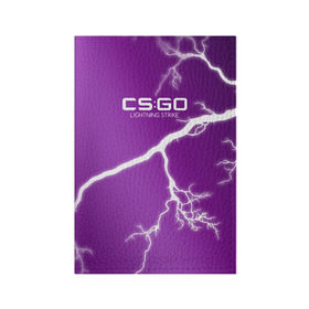 Обложка для паспорта матовая кожа с принтом cs:go - Lightning Strike Style 3D Full (Удар молнии) в Кировске, натуральная матовая кожа | размер 19,3 х 13,7 см; прозрачные пластиковые крепления | cs | csgo | go | волны | город | градиент | дождь | желтый | камуфляж.север | кровь | кс | молния | паутина | розовый | тигр | узор | урбан