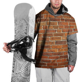 Накидка на куртку 3D с принтом Кирпичи в Кировске, 100% полиэстер |  | бетон | камень | кирпич | мощь | стена | строительство | стройка | цемент