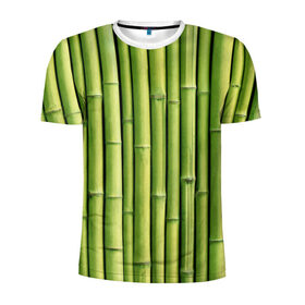 Мужская футболка 3D спортивная с принтом Бамбук в Кировске, 100% полиэстер с улучшенными характеристиками | приталенный силуэт, круглая горловина, широкие плечи, сужается к линии бедра | бамбук | дерево | джунгли | кустарник | надёжность | прочность | стена