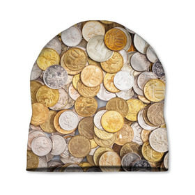 Шапка 3D с принтом Российские монетки в Кировске, 100% полиэстер | универсальный размер, печать по всей поверхности изделия | money | валюта | деньги | копейка | лавэ | мелочёвка | мелочь | монетки | монеты | россия | рубль | филки