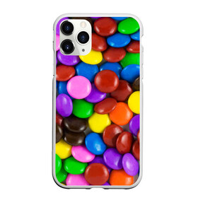 Чехол для iPhone 11 Pro матовый с принтом Цветные конфетки в Кировске, Силикон |  | Тематика изображения на принте: вкусняшки | драже | конфеты | лакомство | сладости | шоколад