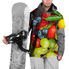 Накидка на куртку 3D с принтом Вкусные ягоды в Кировске, 100% полиэстер |  | виноград | вкусно | голубика | дача | деревня | ежевика | клубника | малина | огород | полезно | рябина | сад | смородина | сок | фрукты | черника | ягоды