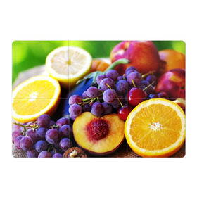 Магнитный плакат 3Х2 с принтом Спелые фрукты в Кировске, Полимерный материал с магнитным слоем | 6 деталей размером 9*9 см | абрикос | алыча | апельсин | бодрость | веган | виноград | витамины | груша | диета | еда | здоровье | лайм | лимон | молодость | нектар | овощи | персик | питание | польза | сок | фрукты | яблоко | ягоды