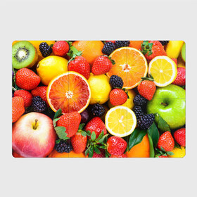 Магнитный плакат 3Х2 с принтом Ягоды и фрукты в Кировске, Полимерный материал с магнитным слоем | 6 деталей размером 9*9 см | Тематика изображения на принте: абрикос | алыча | апельсин | бодрость | веган | виноград | витамины | груша | диета | еда | здоровье | клубника | лайм | лимон | малина | молодость | нектар | овощи | персик | питание | польза | смородина
