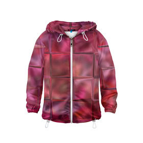 Детская ветровка 3D Магические кубики: в Кировске, 100% полиэстер | подол и капюшон оформлены резинкой с фиксаторами, по бокам два кармана без застежек, один потайной карман на груди | выпуклость | грани | квадраты | кубики | магия | обман зрения | оптическая иллюзия | прикол | рельеф | узор | фокус