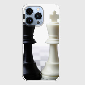 Чехол для iPhone 13 Pro с принтом Шахматы в Кировске,  |  | белая | черная | шахматы