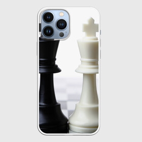 Чехол для iPhone 13 Pro Max с принтом Шахматы в Кировске,  |  | белая | черная | шахматы