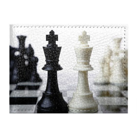 Обложка для студенческого билета с принтом Шахматы в Кировске, натуральная кожа | Размер: 11*8 см; Печать на всей внешней стороне | Тематика изображения на принте: белая | черная | шахматы