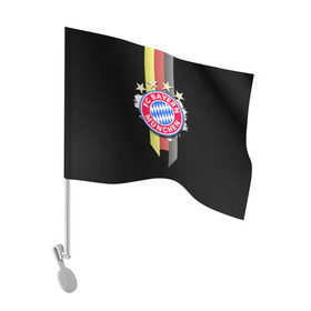 Флаг для автомобиля с принтом ФК Бавария в Кировске, 100% полиэстер | Размер: 30*21 см | bayern | munchen | бавария | мюнхен | фк | фк бавария | футбол