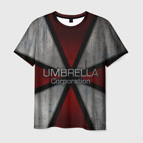 Мужская футболка 3D с принтом Umbrella corps в Кировске, 100% полиэфир | прямой крой, круглый вырез горловины, длина до линии бедер | Тематика изображения на принте: resident evil | вирус | зомби