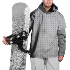 Накидка на куртку 3D с принтом Металлический лист в Кировске, 100% полиэстер |  | Тематика изображения на принте: лист | металл | пластина | текстура | узор