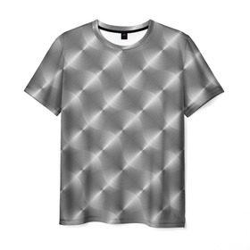 Мужская футболка 3D с принтом Круговой металлический узор в Кировске, 100% полиэфир | прямой крой, круглый вырез горловины, длина до линии бедер | Тематика изображения на принте: диски | металл | паттерн | текстура | узор