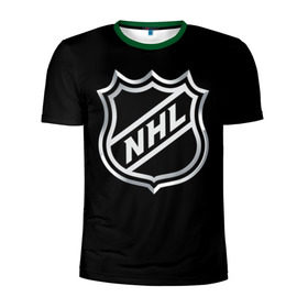 Мужская футболка 3D спортивная с принтом NHL в Кировске, 100% полиэстер с улучшенными характеристиками | приталенный силуэт, круглая горловина, широкие плечи, сужается к линии бедра | nhl | канада | спорт | хоккей | хоккейная лига