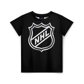 Детская футболка 3D с принтом NHL в Кировске, 100% гипоаллергенный полиэфир | прямой крой, круглый вырез горловины, длина до линии бедер, чуть спущенное плечо, ткань немного тянется | nhl | канада | спорт | хоккей | хоккейная лига