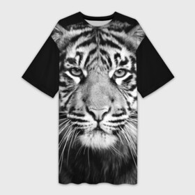 Платье-футболка 3D с принтом Красавец тигр в Кировске,  |  | джунгли | дикая кошка | животные | зверь | король | кровь | мясо | опасность | охотник | тигр | хищник | царь | цирк