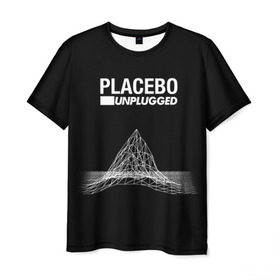 Мужская футболка 3D с принтом Placebo в Кировске, 100% полиэфир | прямой крой, круглый вырез горловины, длина до линии бедер | Тематика изображения на принте: placebo | брайан молко | молко | плацебо | плейсибо | плэйсибо