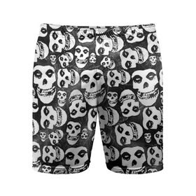 Мужские шорты 3D спортивные с принтом Misfits в Кировске,  |  | misfits | skull | swag | группа | рок | сваг | свег | свэг | череп