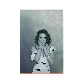Обложка для паспорта матовая кожа с принтом Скарлетт Йоханссон в Кировске, натуральная матовая кожа | размер 19,3 х 13,7 см; прозрачные пластиковые крепления | Тематика изображения на принте: hollywood | scarlett