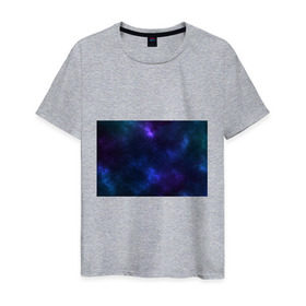 Мужская футболка хлопок с принтом Звёздное небо в Кировске, 100% хлопок | прямой крой, круглый вырез горловины, длина до линии бедер, слегка спущенное плечо. | вселенная | галактика | звёзды | камета | космос | метеориты | метеоры | небо | ночь | солнечная система