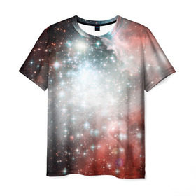 Мужская футболка 3D с принтом Космические красоты в Кировске, 100% полиэфир | прямой крой, круглый вырез горловины, длина до линии бедер | вселенная | галактика | звезды | планеты | туманность