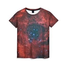 Женская футболка 3D с принтом Галактика в Кировске, 100% полиэфир ( синтетическое хлопкоподобное полотно) | прямой крой, круглый вырез горловины, длина до линии бедер | вселенная | галактика | звёзды | комета | космос | метеориты | метеоры | млечный путь | орбита | планеты | солнечная система