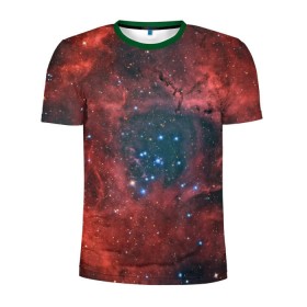 Мужская футболка 3D спортивная с принтом Галактика в Кировске, 100% полиэстер с улучшенными характеристиками | приталенный силуэт, круглая горловина, широкие плечи, сужается к линии бедра | вселенная | галактика | звёзды | комета | космос | метеориты | метеоры | млечный путь | орбита | планеты | солнечная система