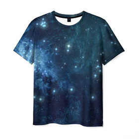Мужская футболка 3D с принтом Слияние галактик в Кировске, 100% полиэфир | прямой крой, круглый вырез горловины, длина до линии бедер | вселенная | галактика | звёзды | комета | космос | метеориты | метеоры | созвездия