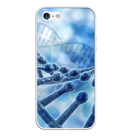 Чехол для iPhone 5/5S матовый с принтом Молекула ДНК в Кировске, Силикон | Область печати: задняя сторона чехла, без боковых панелей | dna | биохимия | внешность | ген | генетика | днк | молекула | наследственность | спираль | способности | структура | характер | черты