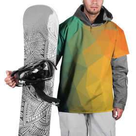 Накидка на куртку 3D с принтом LowPoly Gradient в Кировске, 100% полиэстер |  | colors | gradient | lowpoly | poly | градиент | цвета