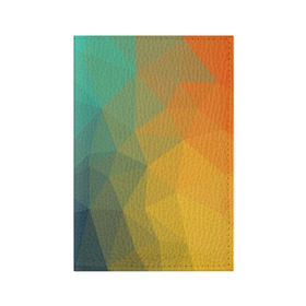 Обложка для паспорта матовая кожа с принтом LowPoly Gradient в Кировске, натуральная матовая кожа | размер 19,3 х 13,7 см; прозрачные пластиковые крепления | Тематика изображения на принте: colors | gradient | lowpoly | poly | градиент | цвета