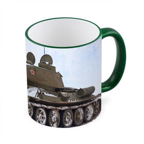 Кружка 3D с принтом Танк т34-85 в Кировске, керамика | ёмкость 330 мл | 34 85 | армия | танк