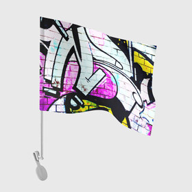Флаг для автомобиля с принтом Абстрактный в Кировске, 100% полиэстер | Размер: 30*21 см | граффити | искусство