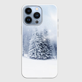 Чехол для iPhone 13 Pro с принтом Зимняя пора в Кировске,  |  | вьюга | горы | зима | лес | метель | мороз | пейзаж | пурга | снег | снегопад | сосулька | стужа | сугроб | холод