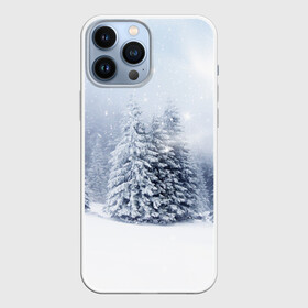 Чехол для iPhone 13 Pro Max с принтом Зимняя пора в Кировске,  |  | вьюга | горы | зима | лес | метель | мороз | пейзаж | пурга | снег | снегопад | сосулька | стужа | сугроб | холод