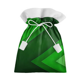 Подарочный 3D мешок с принтом Зелёные стрелы в Кировске, 100% полиэстер | Размер: 29*39 см | геометрия | зеленый | полосы