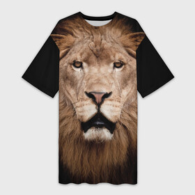Платье-футболка 3D с принтом Царь зверей в Кировске,  |  | власть | дикая кошка | животное | король джунглей | лев | львица | мощь | мудрость | охотник | сила | хитрость | хищник | царь зверей