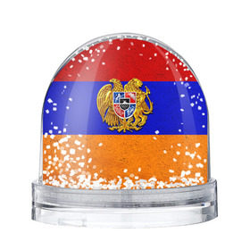 Снежный шар с принтом Армения в Кировске, Пластик | Изображение внутри шара печатается на глянцевой фотобумаге с двух сторон | армения | армянин | армянский | национальный | нация | флаг | флаги