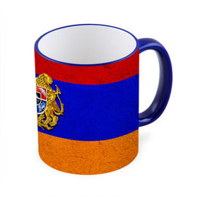 Кружка 3D с принтом Армения в Кировске, керамика | ёмкость 330 мл | Тематика изображения на принте: армения | армянин | армянский | национальный | нация | флаг | флаги