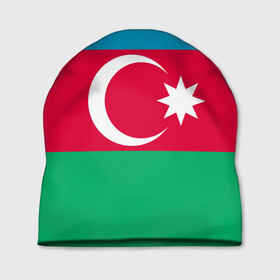 Шапка 3D с принтом Азербайджан в Кировске, 100% полиэстер | универсальный размер, печать по всей поверхности изделия | страна | флаг