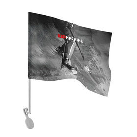 Флаг для автомобиля с принтом Red maсhine в Кировске, 100% полиэстер | Размер: 30*21 см | red machine | красная машина | сборная россии | хоккей