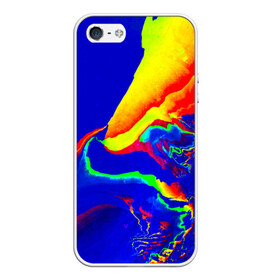 Чехол силиконовый для Телефон Apple iPhone 5/5S с принтом Краска в Кировске, Силикон | Область печати: задняя сторона чехла, без боковых панелей | абстракция красок | брызги | краска | цветные