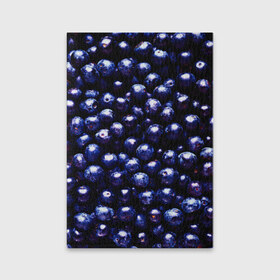 Обложка для паспорта матовая кожа с принтом Смородина в Кировске, натуральная матовая кожа | размер 19,3 х 13,7 см; прозрачные пластиковые крепления | Тематика изображения на принте: фиолетовый | ягода