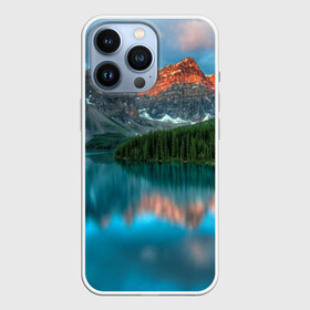 Чехол для iPhone 13 Pro с принтом Неописуемая красота в Кировске,  |  | горы | канада | красота | лес | небо | облака | озеро | пейзаж | природа | речка