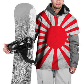 Накидка на куртку 3D с принтом Япония в Кировске, 100% полиэстер |  | country | japan | государство | страна | флаг | флаги | япония