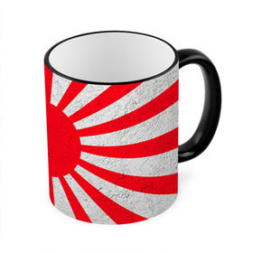 Кружка 3D с принтом Япония в Кировске, керамика | ёмкость 330 мл | Тематика изображения на принте: country | japan | государство | страна | флаг | флаги | япония