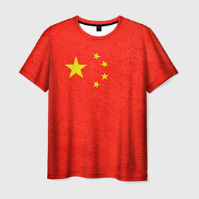 Мужская футболка 3D с принтом Китай в Кировске, 100% полиэфир | прямой крой, круглый вырез горловины, длина до линии бедер | china | country | государство | китай | кнр | страна | флаг | флаги