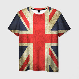 Мужская футболка 3D с принтом Великобритания в Кировске, 100% полиэфир | прямой крой, круглый вырез горловины, длина до линии бедер | great britain | the united kingdom of great britain | британия | великая британия | великобритания | государство | соединённое королевство | страна | флаг | флаги