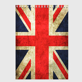 Скетчбук с принтом Великобритания в Кировске, 100% бумага
 | 48 листов, плотность листов — 100 г/м2, плотность картонной обложки — 250 г/м2. Листы скреплены сверху удобной пружинной спиралью | great britain | the united kingdom of great britain | британия | великая британия | великобритания | государство | соединённое королевство | страна | флаг | флаги