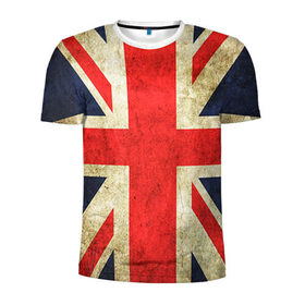 Мужская футболка 3D спортивная с принтом Великобритания в Кировске, 100% полиэстер с улучшенными характеристиками | приталенный силуэт, круглая горловина, широкие плечи, сужается к линии бедра | great britain | the united kingdom of great britain | британия | великая британия | великобритания | государство | соединённое королевство | страна | флаг | флаги