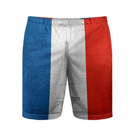 Мужские шорты 3D спортивные с принтом Франция в Кировске,  |  | country | france | государство | страна | флаг | флаги | франция
